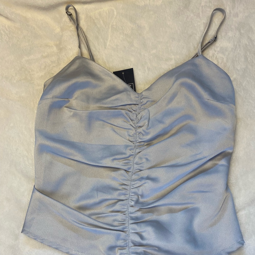 Abercrombie Satin Rouched Cami